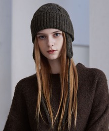 CLEL（クレイル）の「【CLEL】Alpaca Blend Cable Knit Beanie / アルパカブレンド ケーブルニット帽（ニットキャップ/ビーニー）」