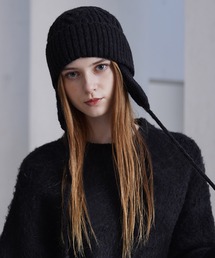 CLEL（クレイル）の「【CLEL】Alpaca Blend Cable Knit Beanie / アルパカブレンド ケーブルニット帽（ニットキャップ/ビーニー）」