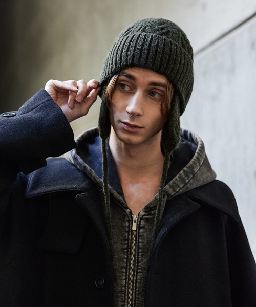 CLEL（クレイル）の「【CLEL】Alpaca Blend Cable Knit Beanie