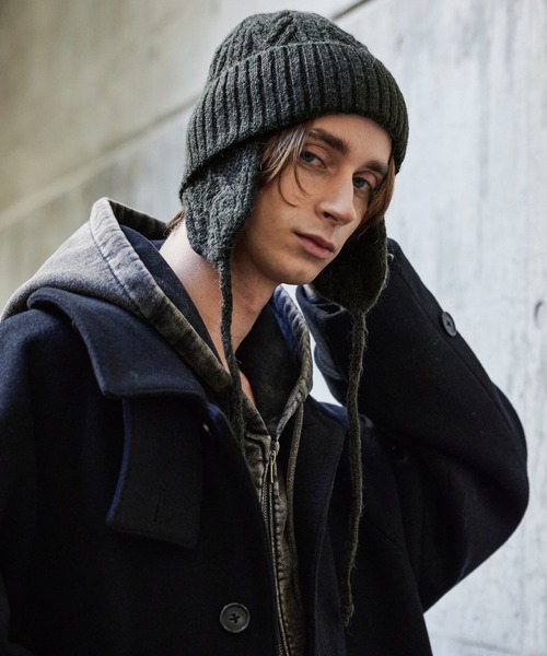 CLEL（クレイル）の「【CLEL】Alpaca Blend Cable Knit Beanie
