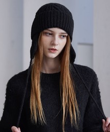 CLEL（クレイル）の「【CLEL】Alpaca Blend Cable Knit Beanie / アルパカブレンド ケーブルニット帽（ニットキャップ/ビーニー）」
