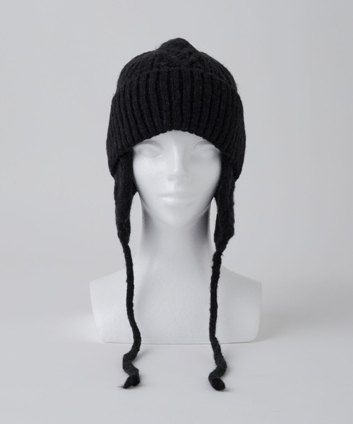 CLEL】Alpaca Blend Cable Knit Beanie / アルパカブレンド ケーブル