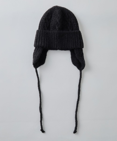 CLEL】Alpaca Blend Cable Knit Beanie / アルパカブレンド ケーブル