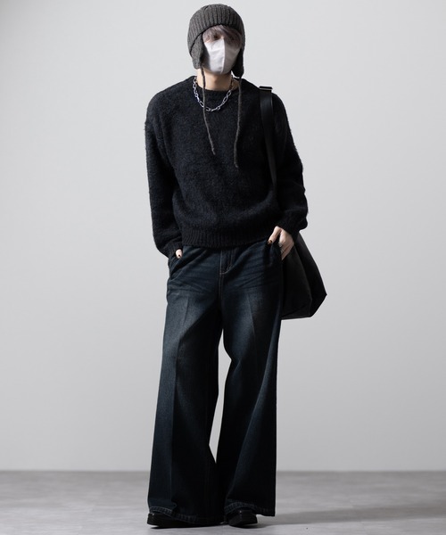 セール】【CLEL】Alpaca Blend Cable Knit Beanie / アルパカブレンド