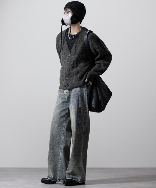 CLEL(クレイル)の「【CLEL】Alpaca Blend Cable Knit Beanie / アルパカブレンド ケーブルニット帽(ニットキャップ/ビーニー・メンズ・チャコールグレー/ブラック/ブラウン・FREE)」の20枚目の写真