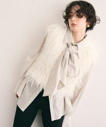 Trish | ラメ入りループ編みニットベスト(ベスト)