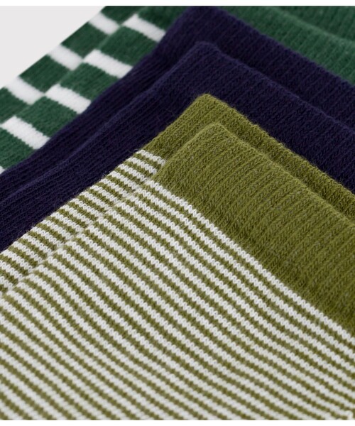 PETIT BATEAU（プチバトー）の「ソックス３枚組（ソックス/靴下・キッズ・その他1・3-4Y/5-6Y/8Y-10Y/12Y-14Y）」の2枚目の写真