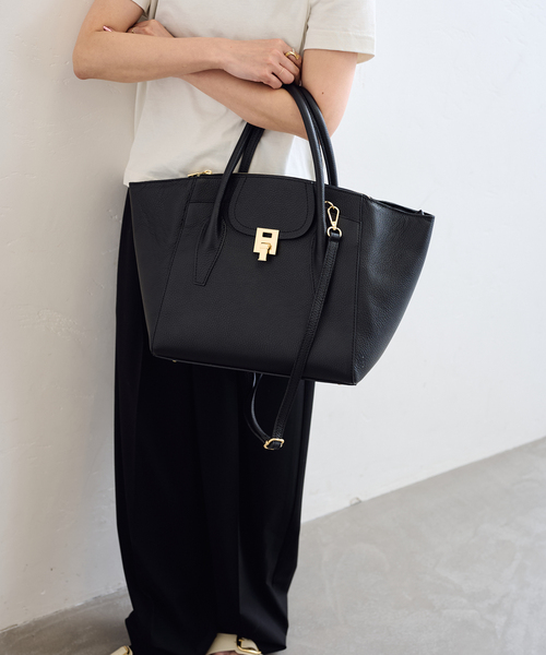 U by SPICK&SPAN(ユーバイスピックアンドスパン)の「《WEB限定追加9》MARLON /マルロン 2WAY TOTE BAG9(トートバッグ・レディース・ブラック・FREE)」の9枚目の写真