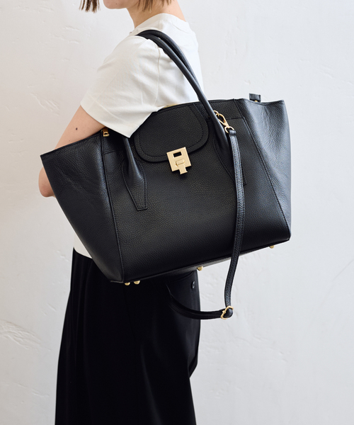 U by SPICK&SPAN(ユーバイスピックアンドスパン)の「《WEB限定追加9》MARLON /マルロン 2WAY TOTE BAG9(トートバッグ・レディース・ブラック・FREE)」の11枚目の写真