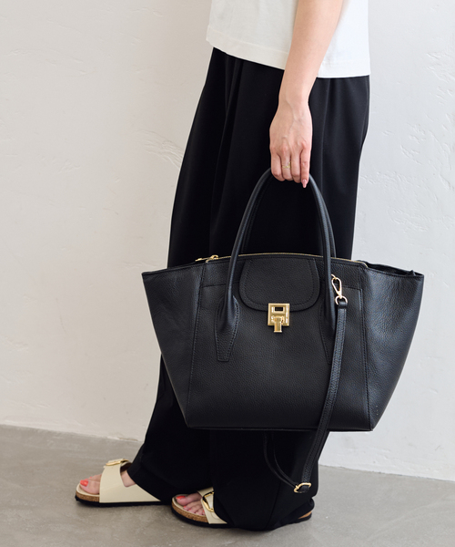 U by SPICK&SPAN(ユーバイスピックアンドスパン)の「《WEB限定追加9》MARLON /マルロン 2WAY TOTE BAG9(トートバッグ・レディース・ブラック・FREE)」の13枚目の写真