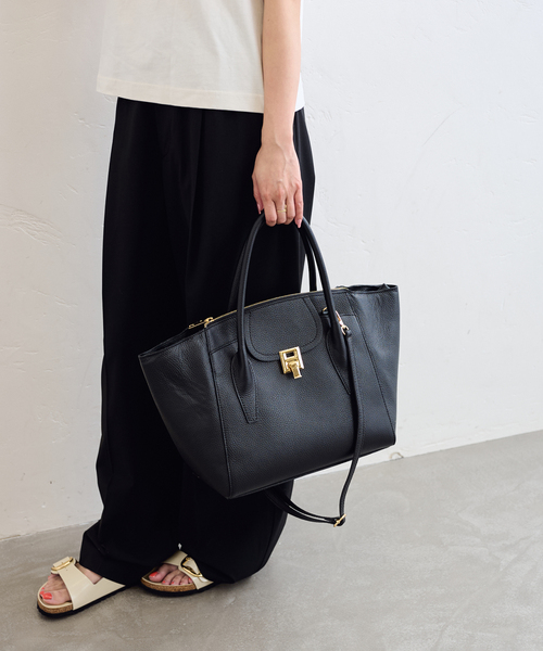 U by SPICK&SPAN(ユーバイスピックアンドスパン)の「《WEB限定追加9》MARLON /マルロン 2WAY TOTE BAG9(トートバッグ・レディース・ブラック・FREE)」の14枚目の写真