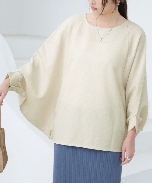 ONEP STAR(ワンピスター)の「ドルマンスリーブブラウス(シャツ/ブラウス・レディース・アイボリー/ブラック/ネイビー・MEDIUM)」の6枚目の写真