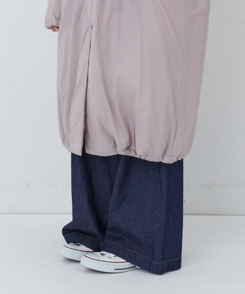 conges payes ADIEU TRISTESSE（コンジェ ペイエ アデュートリステス）の「中綿ステンカラーコート（ステンカラーコート・レディース・ブルーグリーン/ピンク・38）」の12枚目の写真