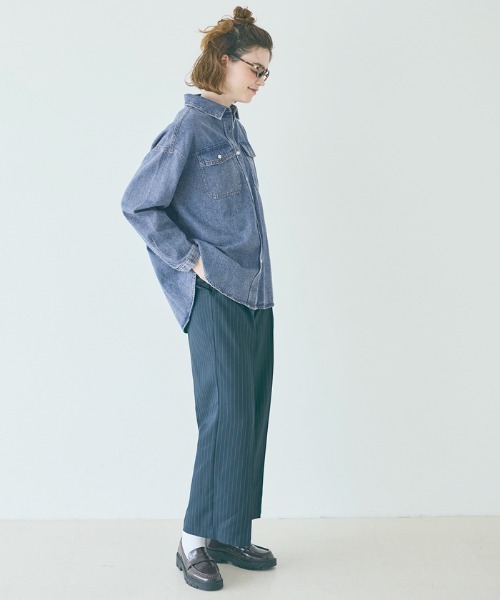 セール】デニムシャツジャケット（デニムジャケット）｜coca（coca