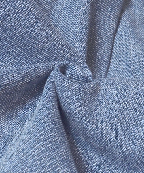 coca（coca）（コカ）の「デニムシャツジャケット（デニムジャケット・レディース・ブルー・M/L/S）」の2枚目の写真