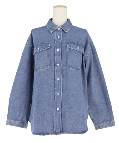 セール】デニムシャツジャケット（デニムジャケット）｜coca（coca