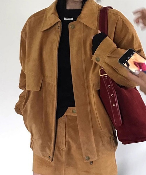 激レア60sMIZUNOヴィンテージ スエード ブルゾン キャメルグランパコアL セール】ヴィンテージライクスエードブルゾン（ブルゾン）｜shameless