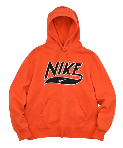 【USED】NIKE ワッペンロゴ刺繍 プルオーバー フーディ