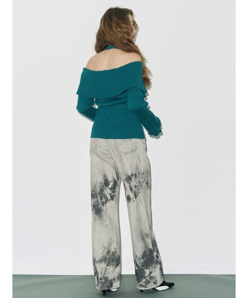 EVRIS(エヴリス)の「マーブルワイドデニムパンツ(デニムパンツ・レディース・ベージュ/ブラック・SMALL/MEDIUM)」の17枚目の写真