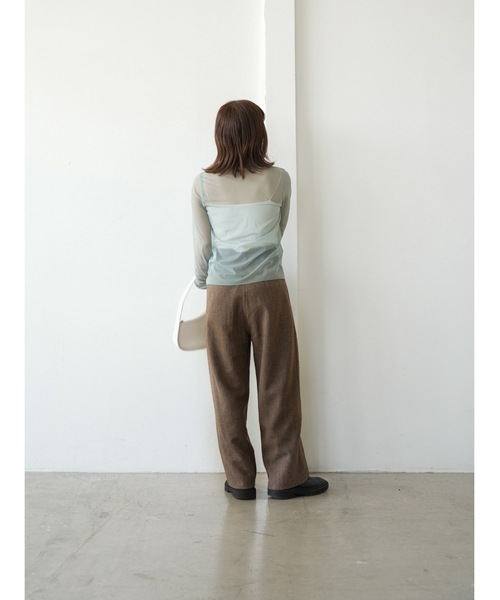 Katrin TOKYO(カトリーントーキョー)の「sheer mesh polo cardigan(シャツ/ブラウス・レディース・アイボリー/グリーン系・FREE/XS)」の22枚目の写真