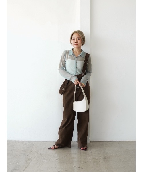 Katrin TOKYO(カトリーントーキョー)の「sheer mesh polo cardigan(シャツ/ブラウス・レディース・アイボリー/グリーン系・FREE/XS)」の16枚目の写真