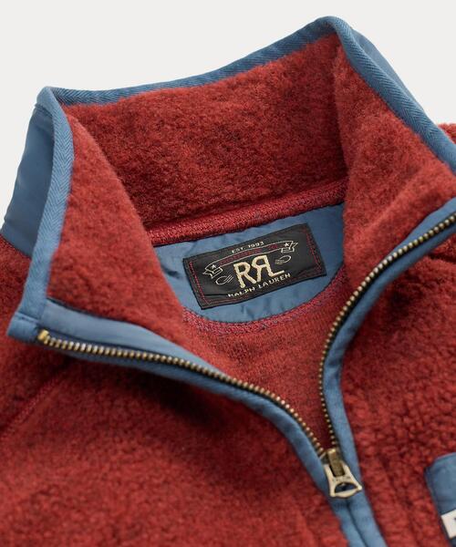 RRL（ダブル アール エル）の「ウールブレンド パイル フリース ジャケット（その他アウター・メンズ・レッド・XXL/XS/XL/S/M/L）」の8枚目の写真