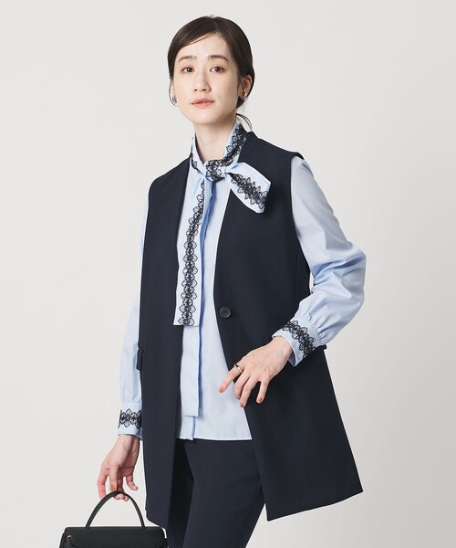 UNITED ARROWS ネイビー ベスト UNITED ARROWS LTD. OUTLET｜チョークストライプ ベスト