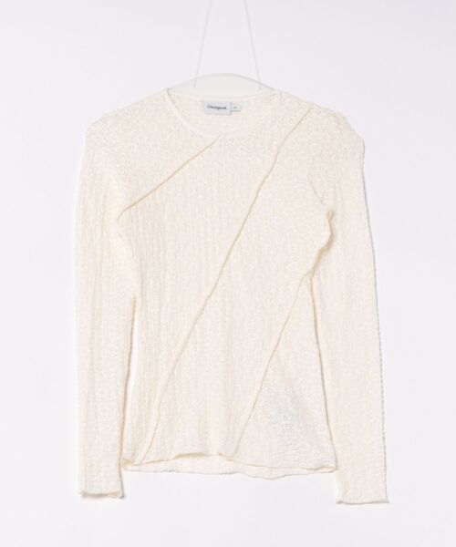 Desigual(デシグアル)の「アシンメトリーデザイン リブカットソー ブラック 白(Tシャツ/カットソー・レディース・ホワイト/ブラック・XS/XL/L/M/S)」の7枚目の写真