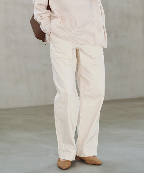 Spick & Span（スピックアンドスパン）の「《追加2》ルーズベイカーパンツ（カーゴパンツ・レディース・カーキ/キャメル/チャコールグレー/アイボリー・40/38/36/34）」の2枚目の写真