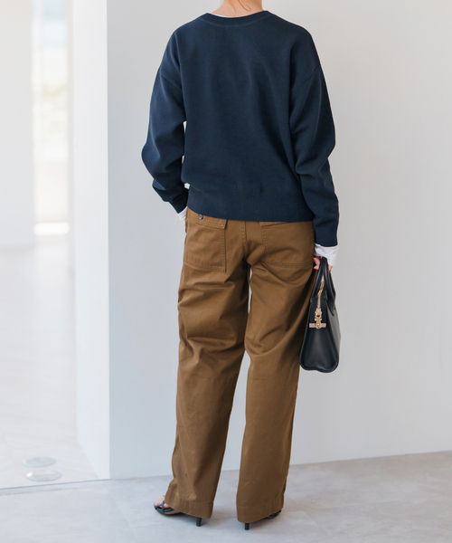 Spick & Span（スピックアンドスパン）の「《追加2》ルーズベイカーパンツ（カーゴパンツ・レディース・カーキ/キャメル/チャコールグレー/アイボリー・40/38/36/34）」の9枚目の写真