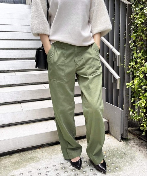 Spick & Span（スピックアンドスパン）の「《追加2》ルーズベイカーパンツ（カーゴパンツ・レディース・カーキ/キャメル/チャコールグレー/アイボリー・40/38/36/34）」の14枚目の写真