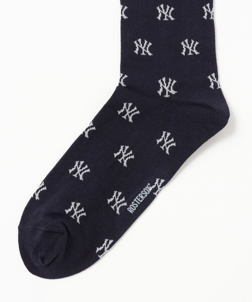 MLB（メジャーリーグベースボール）の「MLB / モノグラム ソックス（ソックス/靴下・メンズ・ブラウン/ネイビー・ONE SIZE）」の4枚目の写真