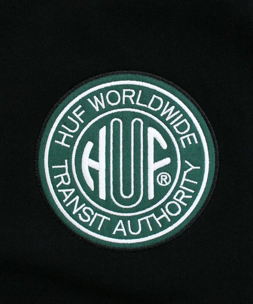 HUF(ハフ)の「トランシット オーソリティー クルーネック スウェット トレーナー TRANSIT AUTHORITY CREWNECK(スウェット・メンズ・ホワイト系その他/ブラック・XL/L/M)」の10枚目の写真