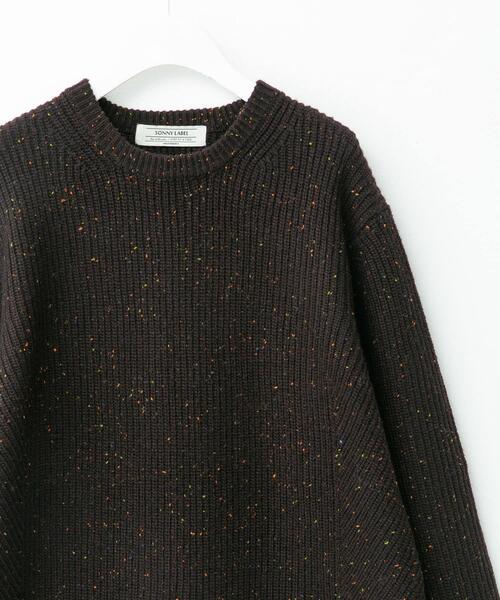 URBAN RESEARCH Sonny Label（アーバンリサーチサニーレーベル）の「ウォッシャブルウール混クルーネックニット（ニット/セーター・メンズ・ブラック/ダークブラウン/アイボリー/グリーン/グレー・MEDIUM/LARGE/X-LARGE）」の4枚目の写真