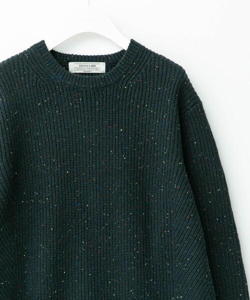 URBAN RESEARCH Sonny Label（アーバンリサーチサニーレーベル）の「ウォッシャブルウール混クルーネックニット（ニット/セーター・メンズ・ブラック/ダークブラウン/アイボリー/グリーン/グレー・MEDIUM/LARGE/X-LARGE）」の5枚目の写真