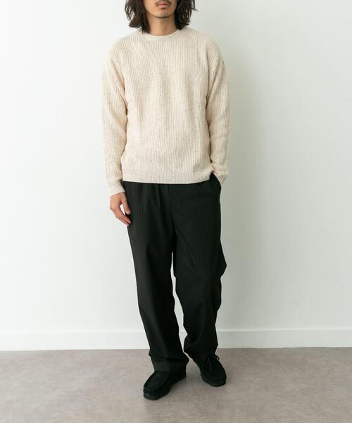 セール】ウォッシャブルウール混クルーネックニット（ニット/セーター