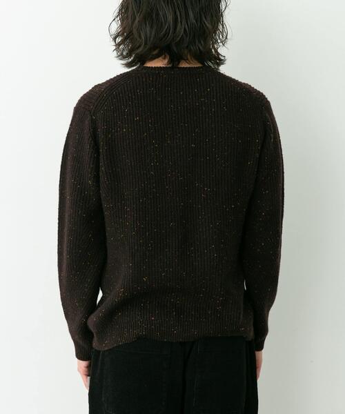 URBAN RESEARCH Sonny Label（アーバンリサーチサニーレーベル）の「ウォッシャブルウール混クルーネックニット（ニット/セーター・メンズ・ブラック/ダークブラウン/アイボリー/グリーン/グレー・MEDIUM/LARGE/X-LARGE）」の11枚目の写真