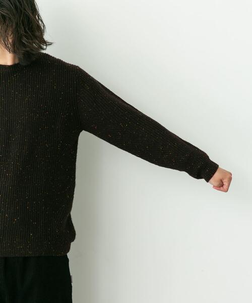 URBAN RESEARCH Sonny Label（アーバンリサーチサニーレーベル）の「ウォッシャブルウール混クルーネックニット（ニット/セーター・メンズ・ブラック/ダークブラウン/アイボリー/グリーン/グレー・MEDIUM/LARGE/X-LARGE）」の12枚目の写真