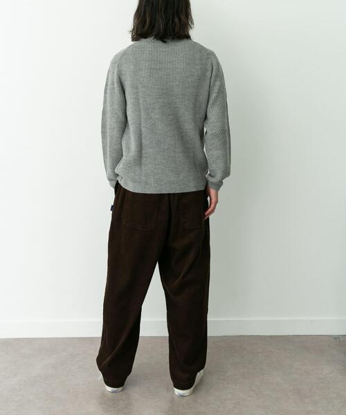 URBAN RESEARCH Sonny Label（アーバンリサーチサニーレーベル）の「ウォッシャブルウール混クルーネックニット（ニット/セーター・メンズ・ブラック/ダークブラウン/アイボリー/グリーン/グレー・MEDIUM/LARGE/X-LARGE）」の13枚目の写真