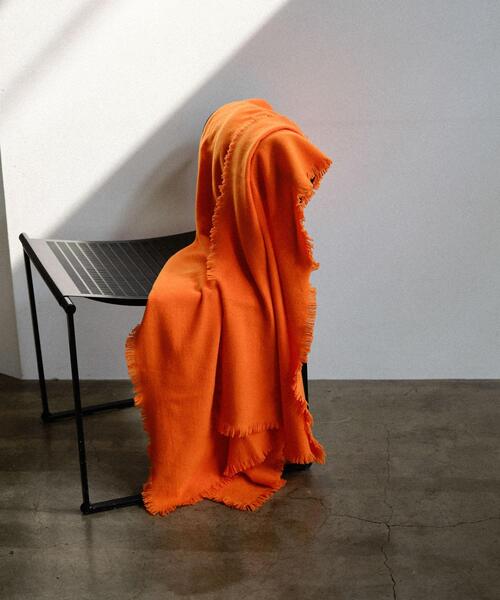 RODE SKO(ロデスコ)の「ASAUCE MELER ウルトラファインミニバスケットストール(ストール/ショール・レディース・グレー/オレンジ・ONE)」の1枚目の写真