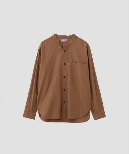 MARGARET HOWELL（マーガレットハウエル）の「FINE COMPACT COTTON POPLIN（シャツ/ブラウス・メンズ・ブラウン・LARGE/MEDIUM/SMALL）」の6枚目の写真