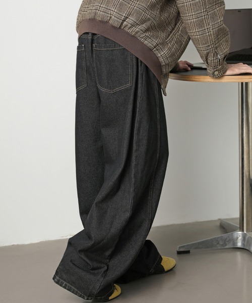 REBALANCE(リバランス)の「ワイドデニムパンツ(デニムパンツ・メンズ・A・X-LARGE/LARGE/MEDIUM)」の4枚目の写真
