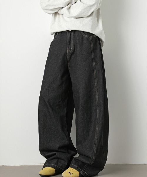 REBALANCE(リバランス)の「ワイドデニムパンツ(デニムパンツ・メンズ・A・X-LARGE/LARGE/MEDIUM)」の7枚目の写真