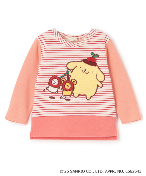 baby cheer（ベイビーチアー）の「【ポムポムプリン】トレーナー（スウェット・キッズ・レッド/ブルー・110cm/100cm/80ｃｍ/90cm/120cm）」の2枚目の写真