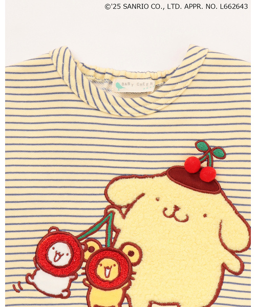 baby cheer（ベイビーチアー）の「【ポムポムプリン】トレーナー（スウェット・キッズ・レッド/ブルー・110cm/100cm/80ｃｍ/90cm/120cm）」の4枚目の写真