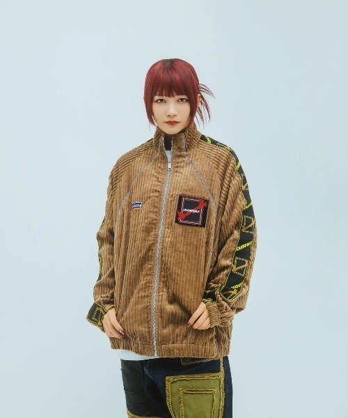 over print(オーバープリント)の「overprint/オーバープリント/Couduroy jersey jacket(その他アウター・レディース・ベージュ/ネイビー・M/L)」の6枚目の写真