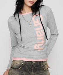 LAGUA GEM | BICOLOR PRINT CUT トップス(Tシャツ/カットソー)