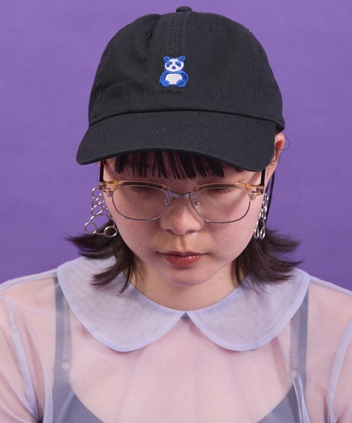 I am I in fact...(アイアムアイインファクト)の「SUPER IDOL CAP(キャップ・レディース・パープル/ブラック・FREE)」の1枚目の写真