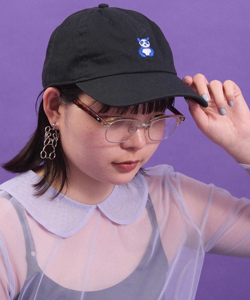 I am I in fact...(アイアムアイインファクト)の「SUPER IDOL CAP(キャップ・レディース・パープル/ブラック・FREE)」の5枚目の写真