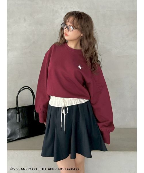 SNIDEL  ハローキティ　スウェット　プルオーバー SNIDEL スナイデル HELLO KITTY バリエプルオーバー swct254255